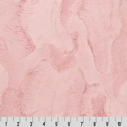 Luxe Cuddle Hide Blush Fabric per Yard