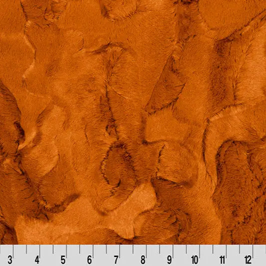 Tissu Luxe Cuddle Hide Ginger par Yard