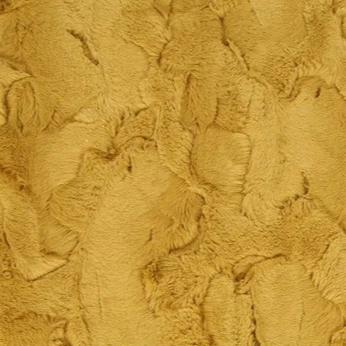 Tissu Luxe Cuddle Hide Doré au Yard