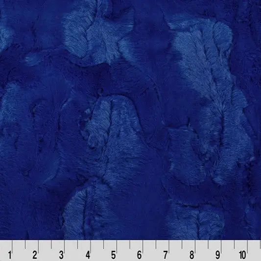 Luxe Cuddle Hide Royal Fabric per Yard