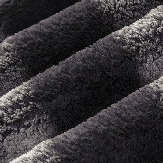 Tissu Chinchilla Arctic Luxe Cuddle Noir - 58"/60" par Yard