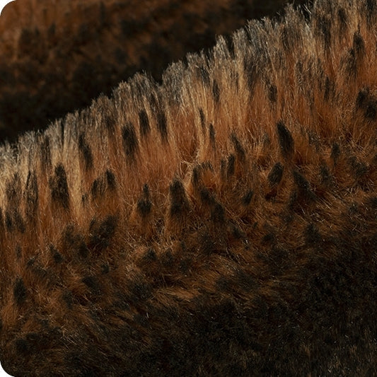 Luxe Cuddle Arctic Fox French Roast Fabric per Yard