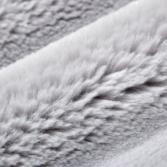 Tela Luxe Cuddle Bunny de color plata - 58"/60" por yarda