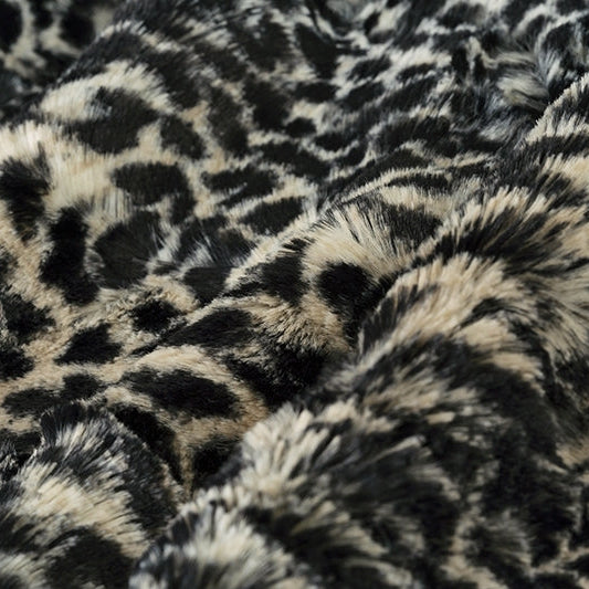 Taupe Luxe Cuddle Cheetah Fabric - Soft and Stylish