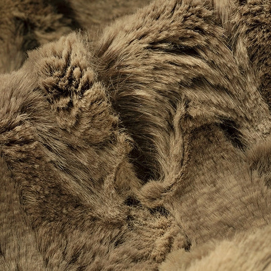 Tela Luxe Cuddle Zorro del Bosque Color Castaño - 58" - 60" por yarda