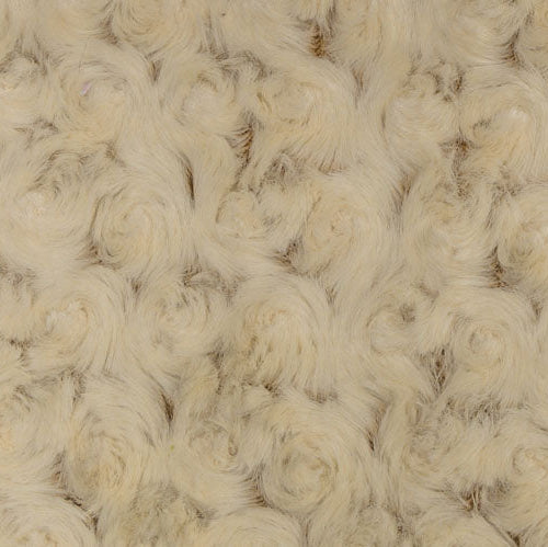 Tissu Luxe Cuddle Frosted Rose Camel/Beige - 58" de large