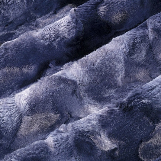 Tela de Galaxia Luxe Cuddle en Azul Marino - Plush Premium 58"/60" por Yarda