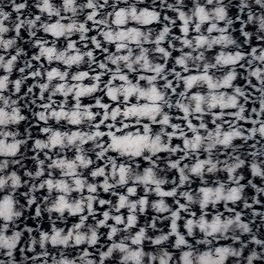 Tela de Cheetah Milan Luxe Cuddle de Perla Negra por Yarda