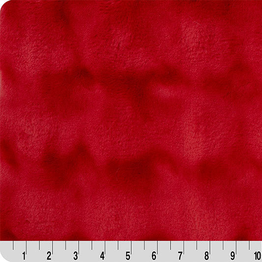 Luxe Cuddle Powderpuff Crimson Fabric - 58" Wide