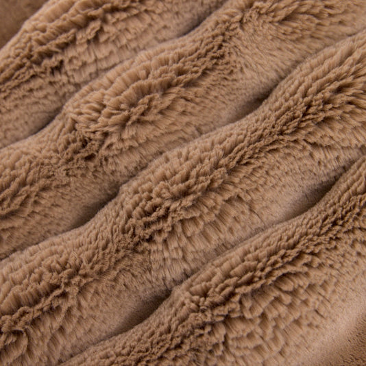 Luxe Cuddle Powderpuff Cappuccino Fabric - 58" Wide