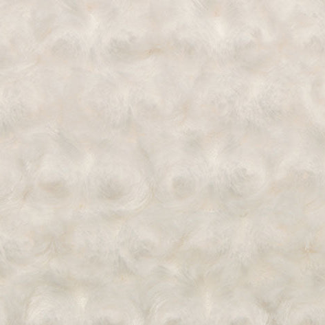 Tissu Luxe Cuddle Rose Ivoire - 58" de large, vendu au mètre