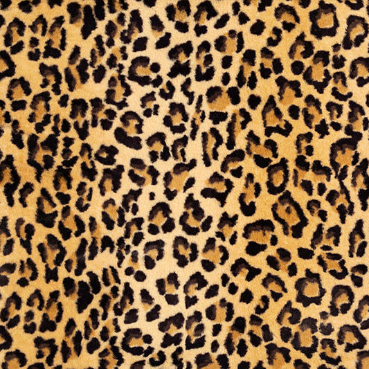 Sand Luxe Cuddle Seal Leopard Fabric - 58"/60" per Yard