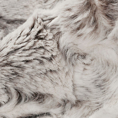 Tissu Luxe Cuddle Hibou des Neiges en Pewter - 58" de large