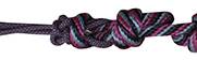 Vibrant Multi-Colored Rope Halter with Lead - Korvel