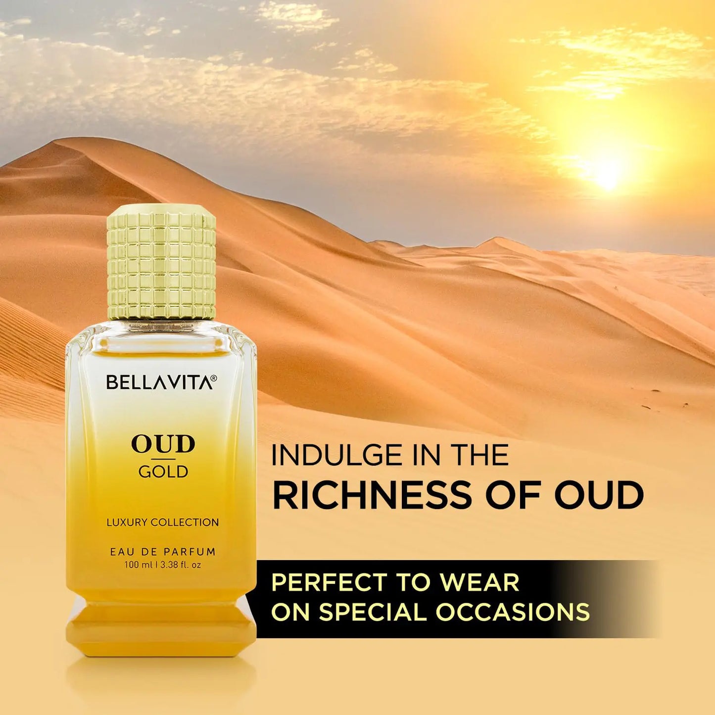 OUD GOLD Eau De Parfum - 3.38 fl. oz. | Fragancia Unisex