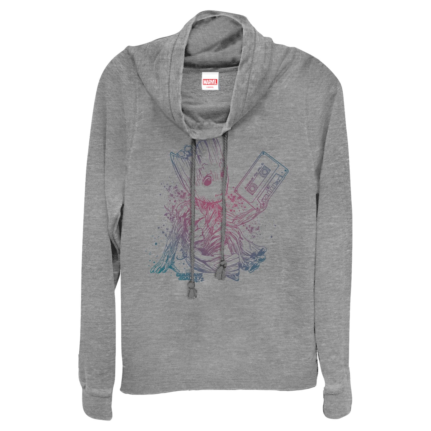 Junior's Marvel Grootient Cowl Neck Sweatshirt