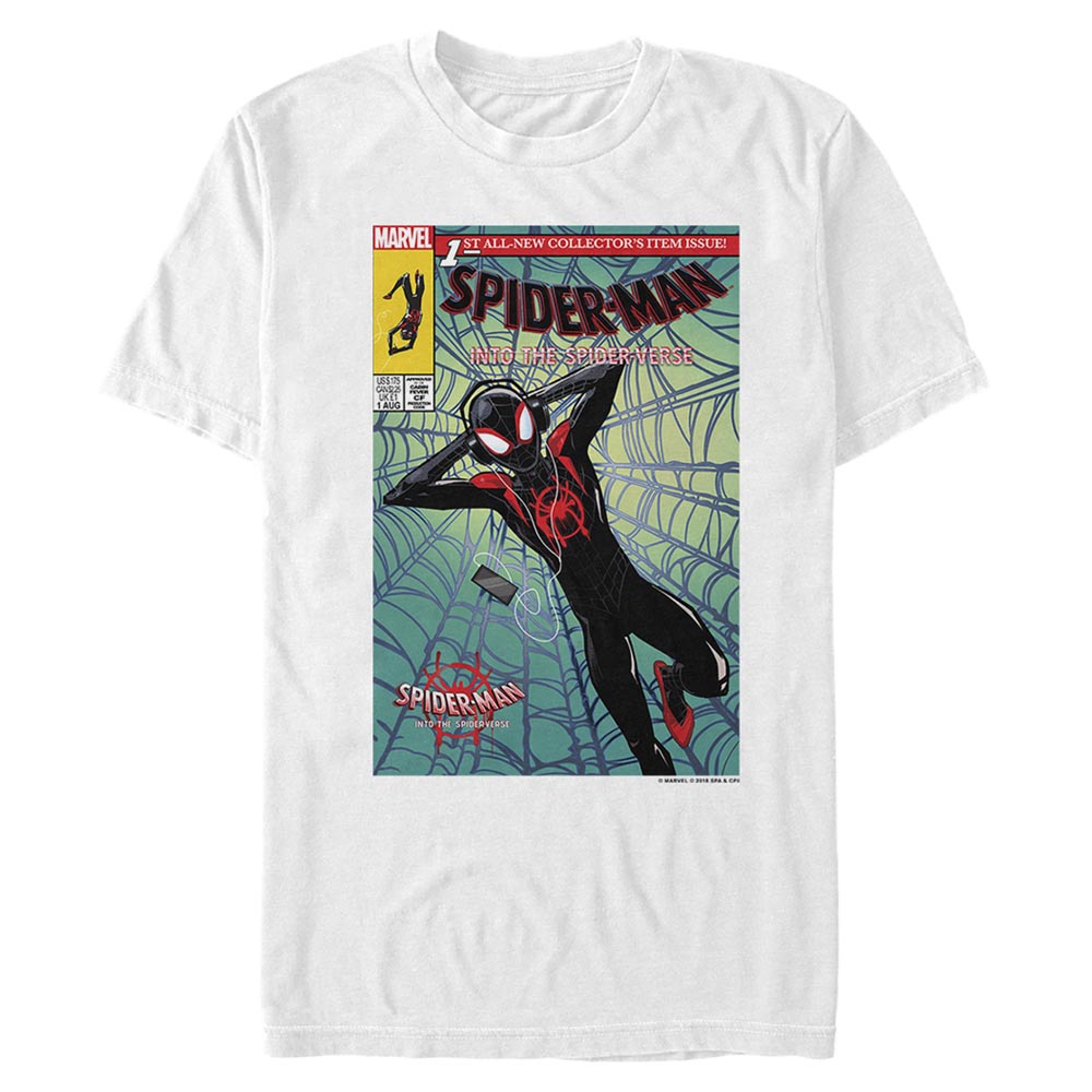 Camiseta gráfica de portada de cómic Spider-Man de Marvel para hombres
