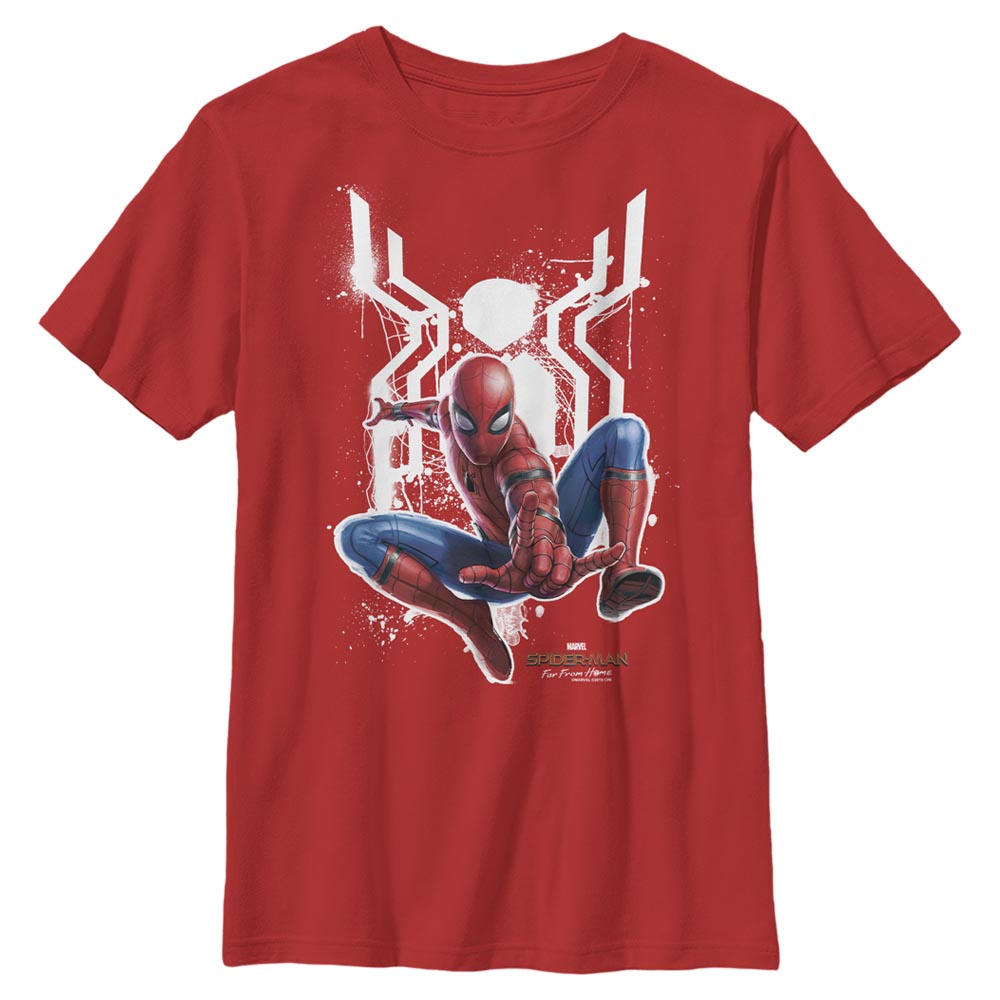 Camiseta de Logo Splatter de Spider-Man: Far From Home para Niños