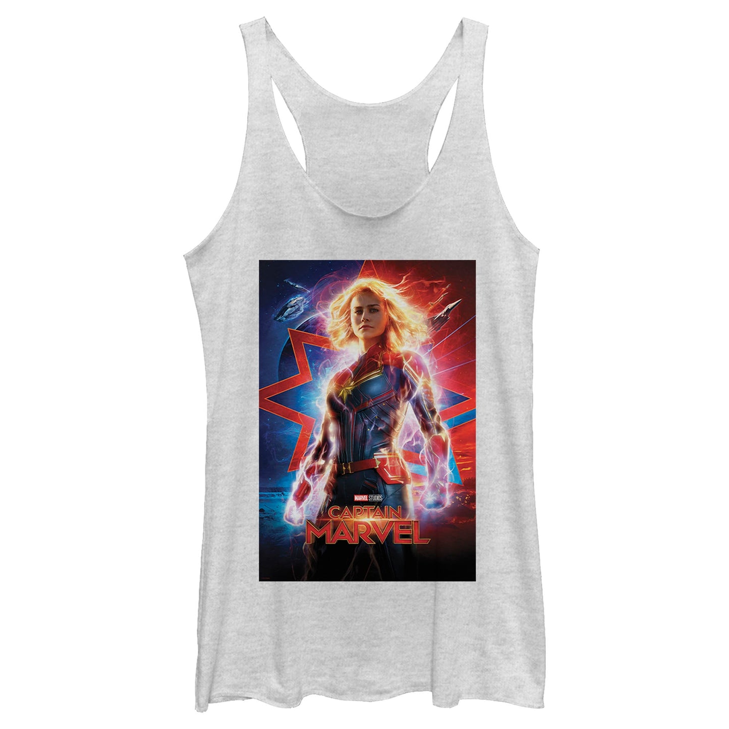 Camiseta sin mangas con póster de Captain Marvel para jóvenes