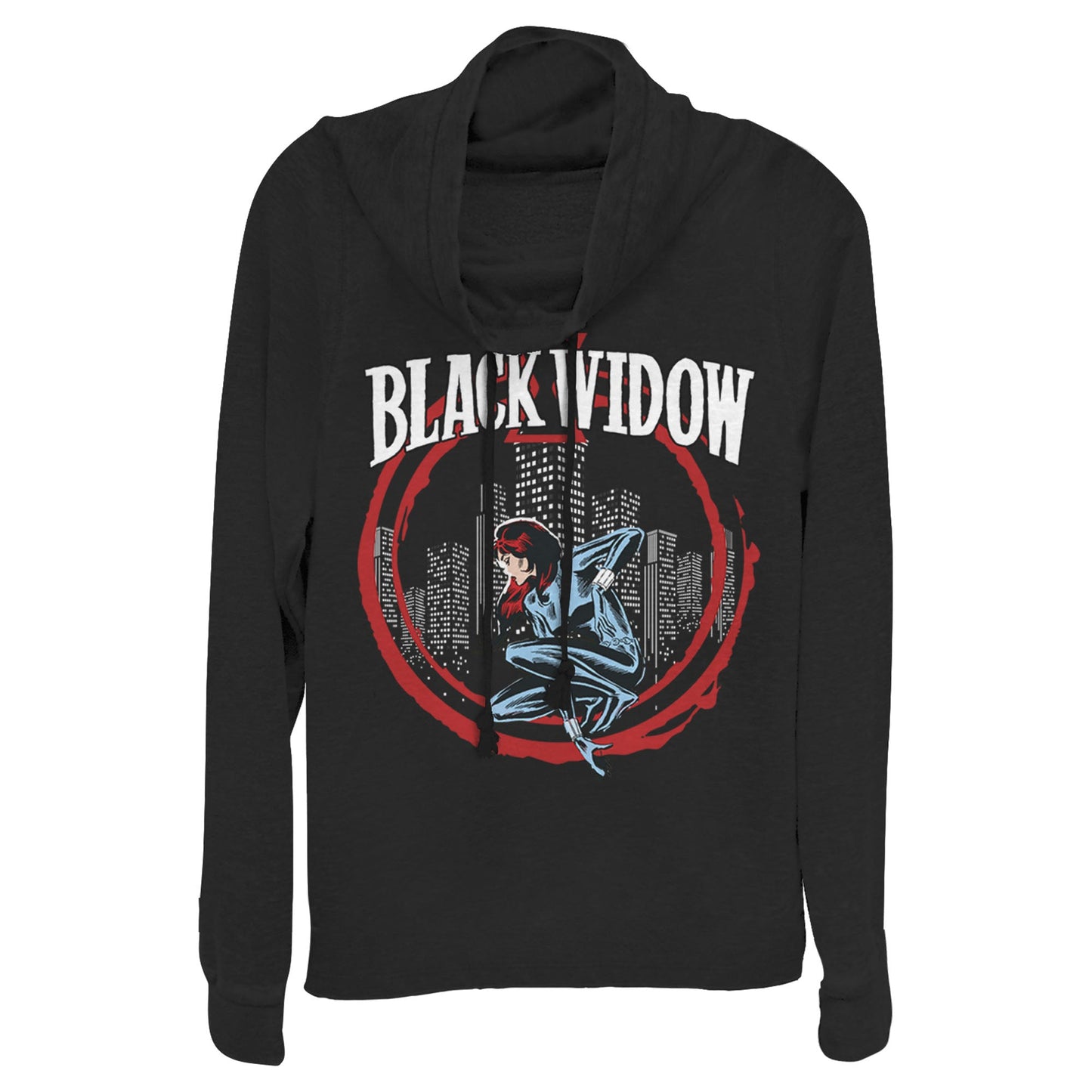 Sudadera con cuello de cowl de Marvel Black Widow para jóvenes