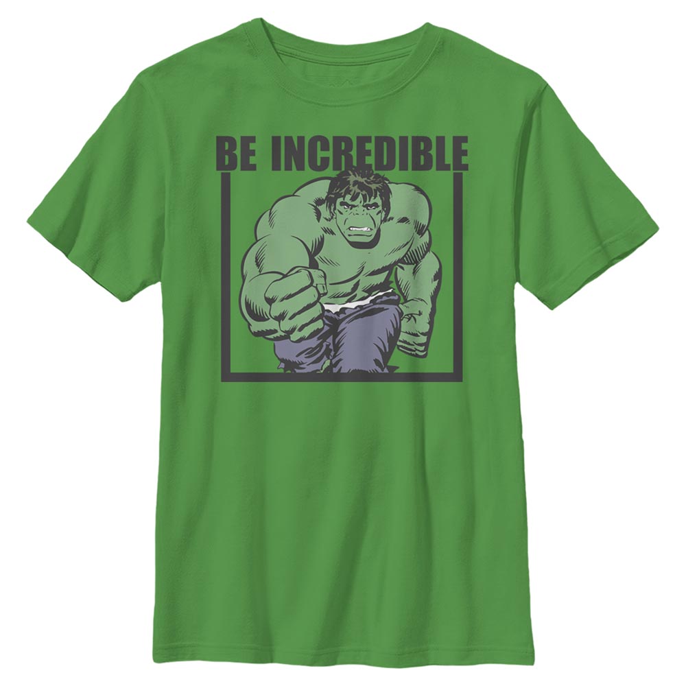 Camiseta Be Incredible de Hulk Marvel para Niños