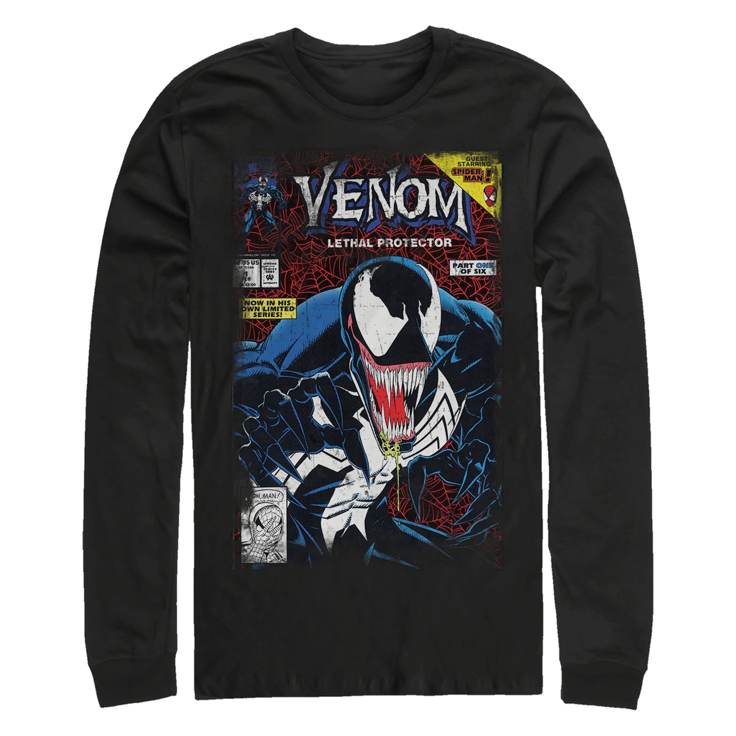 T-shirt à manches longues Venom Todd de Marvel pour homme