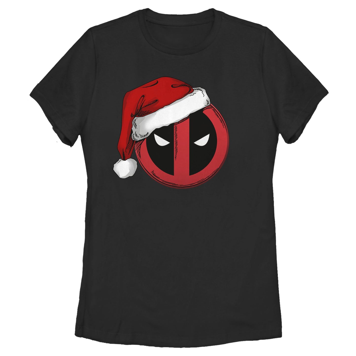 Camiseta de Mujer Marvel Deadpool con Sombrero de Santa