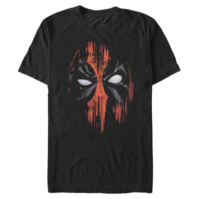 Men's Marvel Deadpool Faded Mask Graphic T-Shirt
