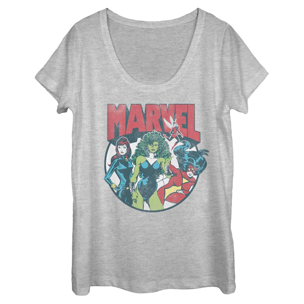 Women's Marvel Gals Scoop Neck T-Shirt