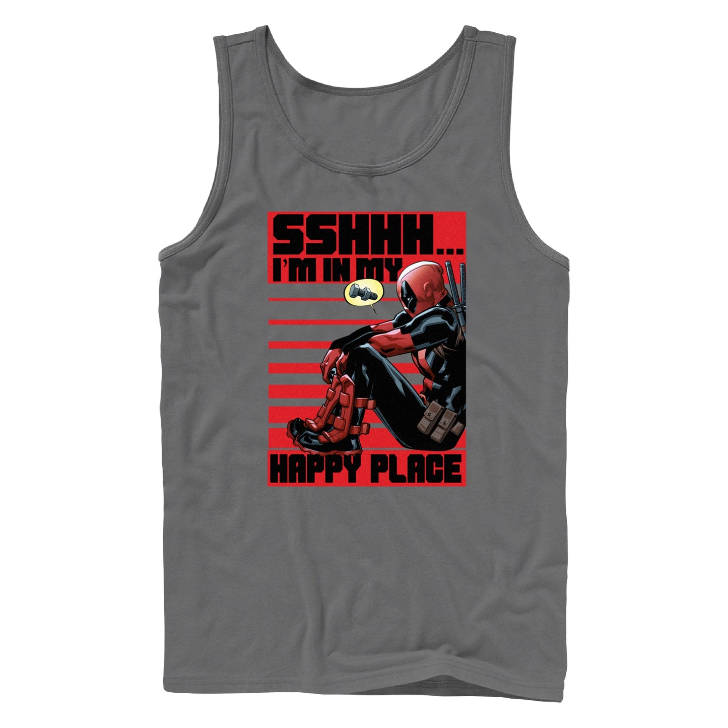 Camiseta sin mangas Happy Deadpool de Marvel para hombres