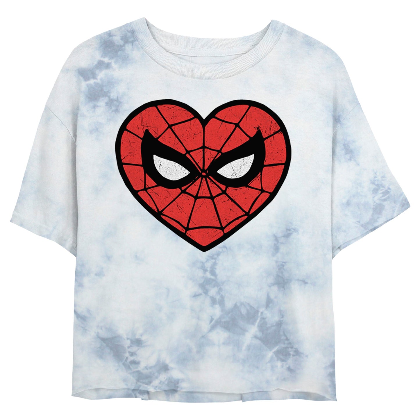 Junior's Marvel Spidey Heartbreaker Tie-Dye T-Shirt