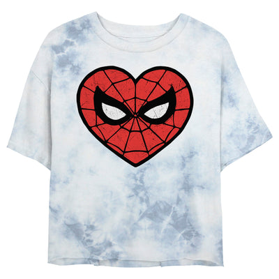 Junior's Marvel Spidey Heartbreaker Tie-Dye T-Shirt