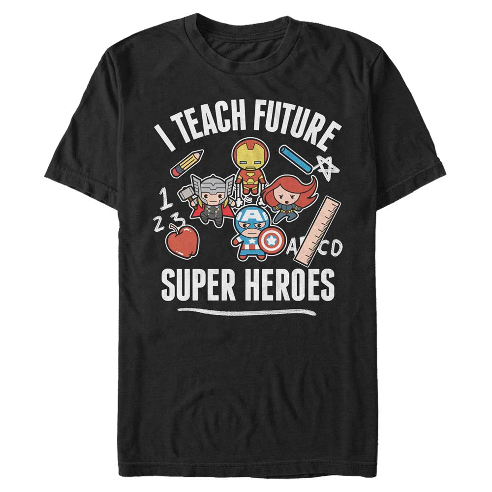 Camiseta de Hombre Marvel Enseñar Futuros Superhéroes
