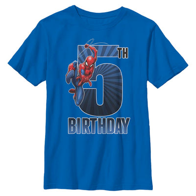 Boy's Marvel Spider-Man 5th Birthday T-Shirt