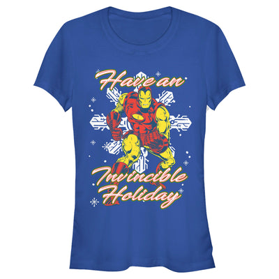 Junior's Marvel Invincible Holiday T-Shirt