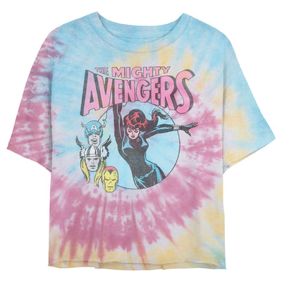 T-shirt à tie-dye en spirale Avengers rétro Marvel pour junior
