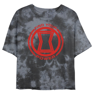 T-shirt tie-dye Black Widow Marvel pour junior