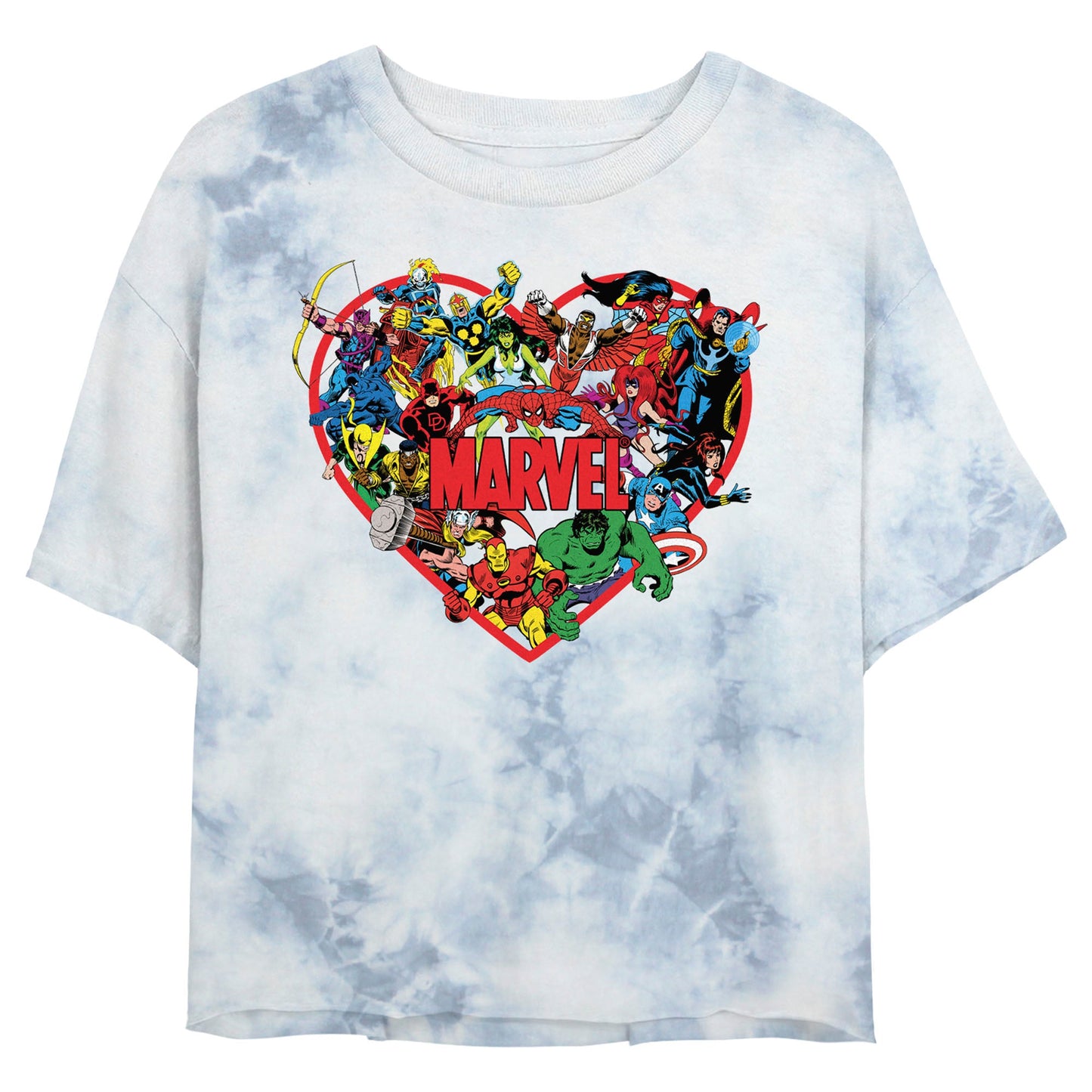 Camiseta Tie-Dye Corazón de Héroe de Marvel para Jóvenes