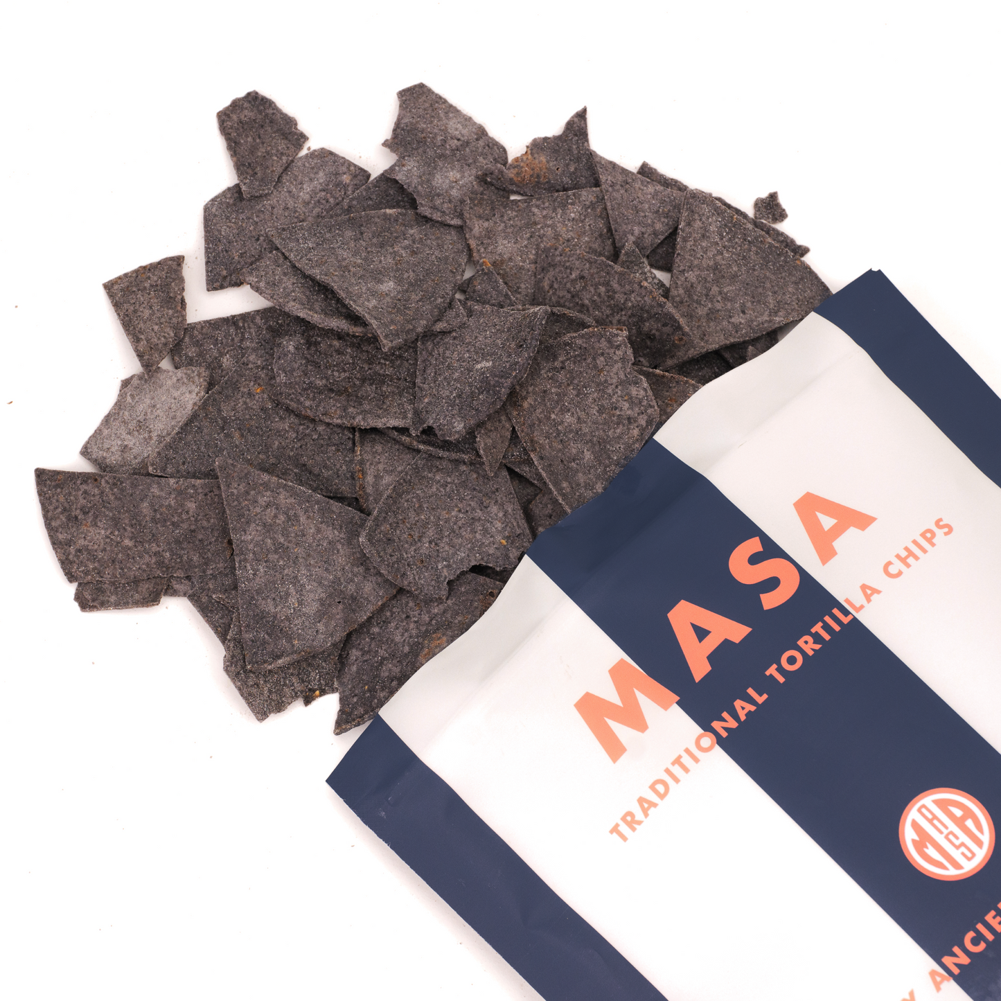 Chips de maïs bleu biologique MASA