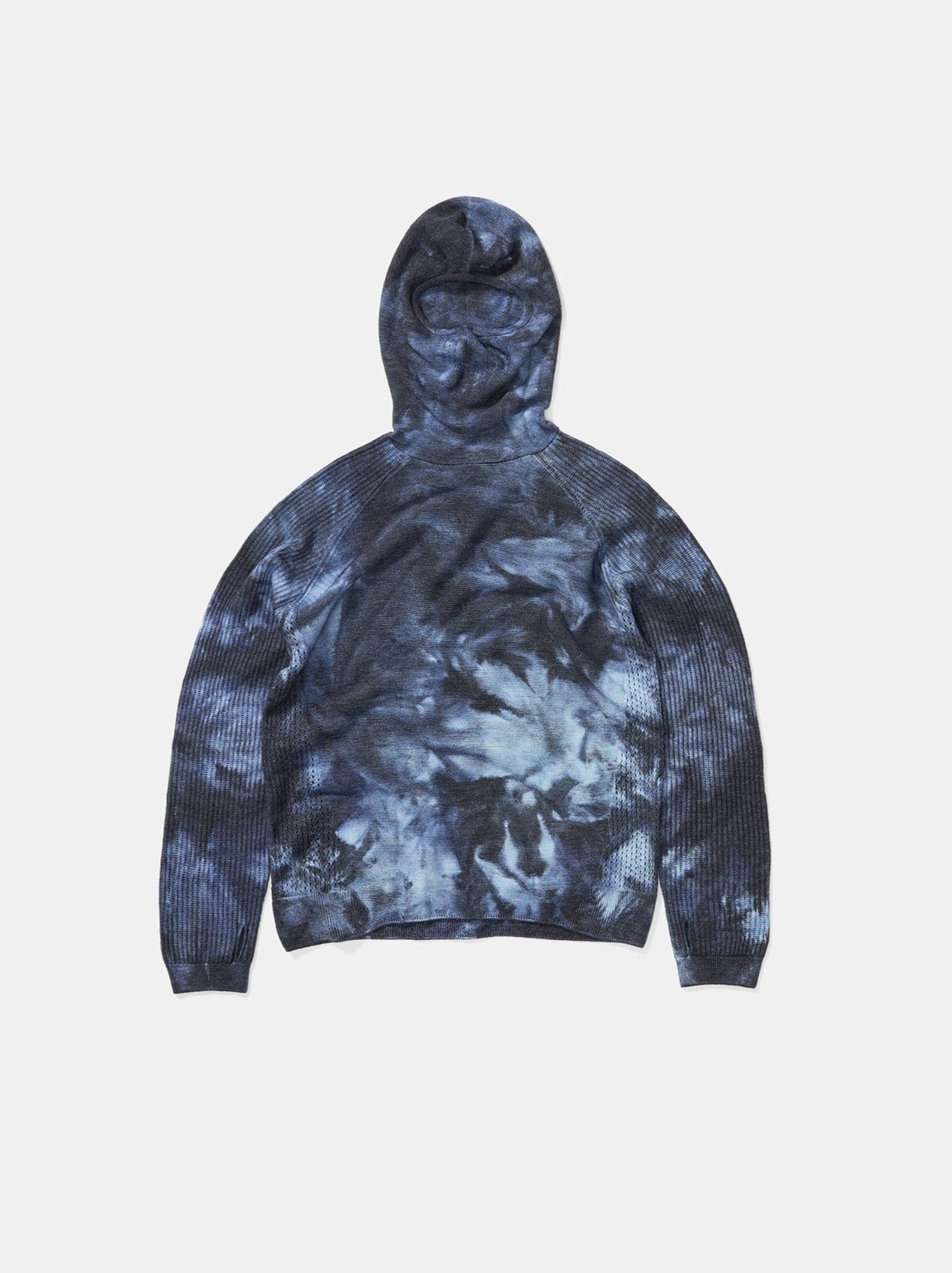 Navy Wave Dye Balaclava Sweater