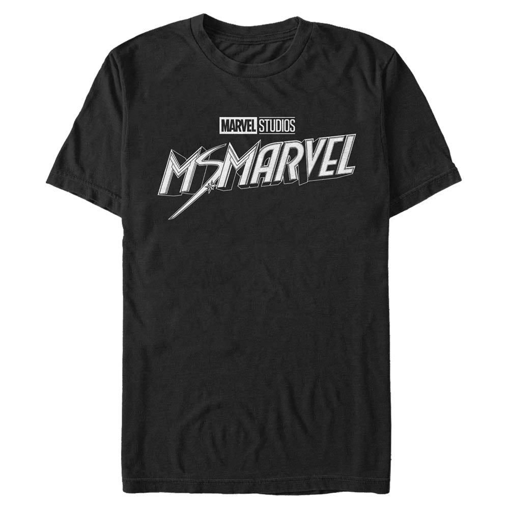 T-shirt noir et blanc Marvel pour hommes