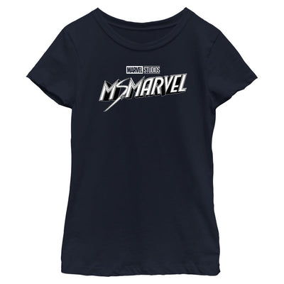 T-shirt noir et blanc Marvel pour filles
