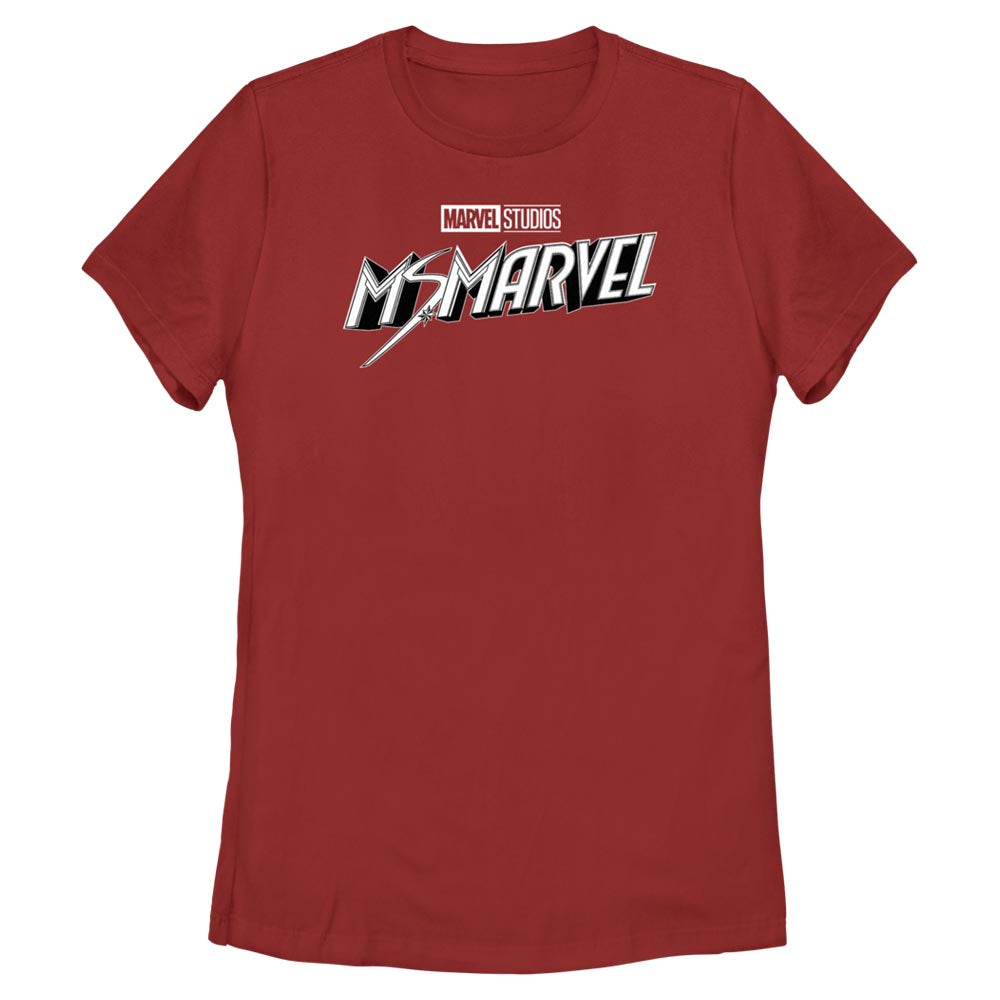 Camiseta Negra y Blanca de Marvel para Mujeres