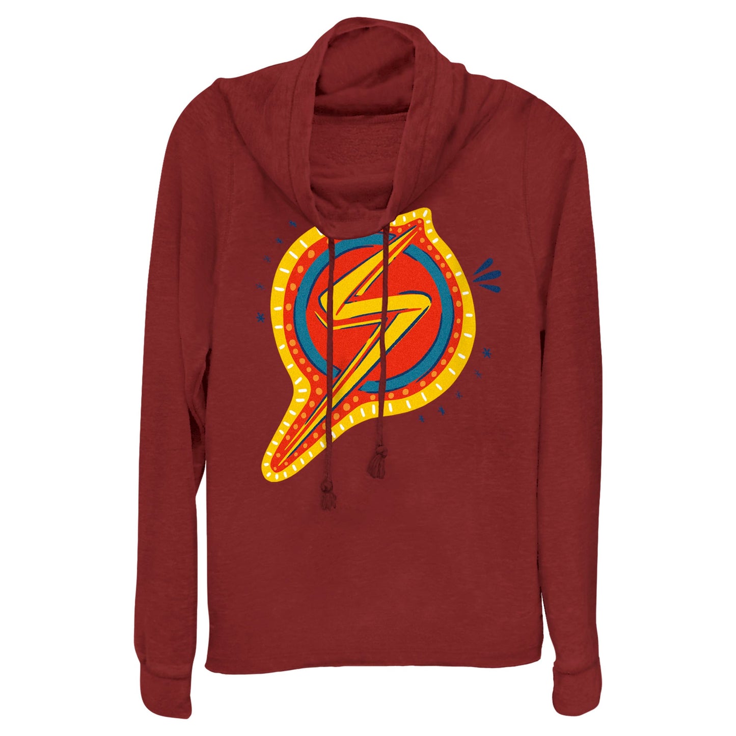 Sudadera con cuello de cowl decorativa de Marvel para jóvenes