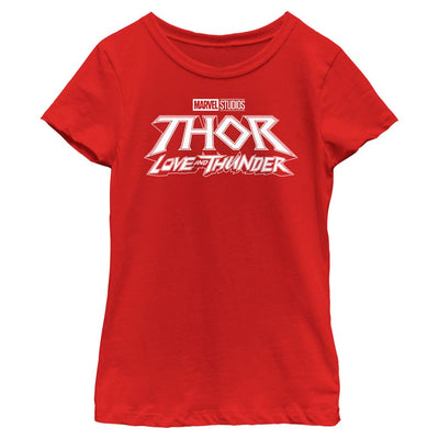 Girl's Marvel Black Logo T-Shirt