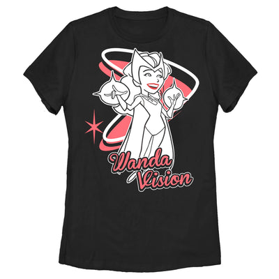 Camiseta Retro de Cartoon de WandaVision de Marvel para Mujeres