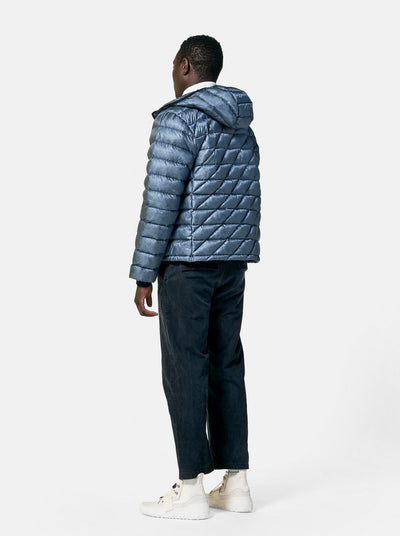 Veste en duvet pliable en bleu Chine