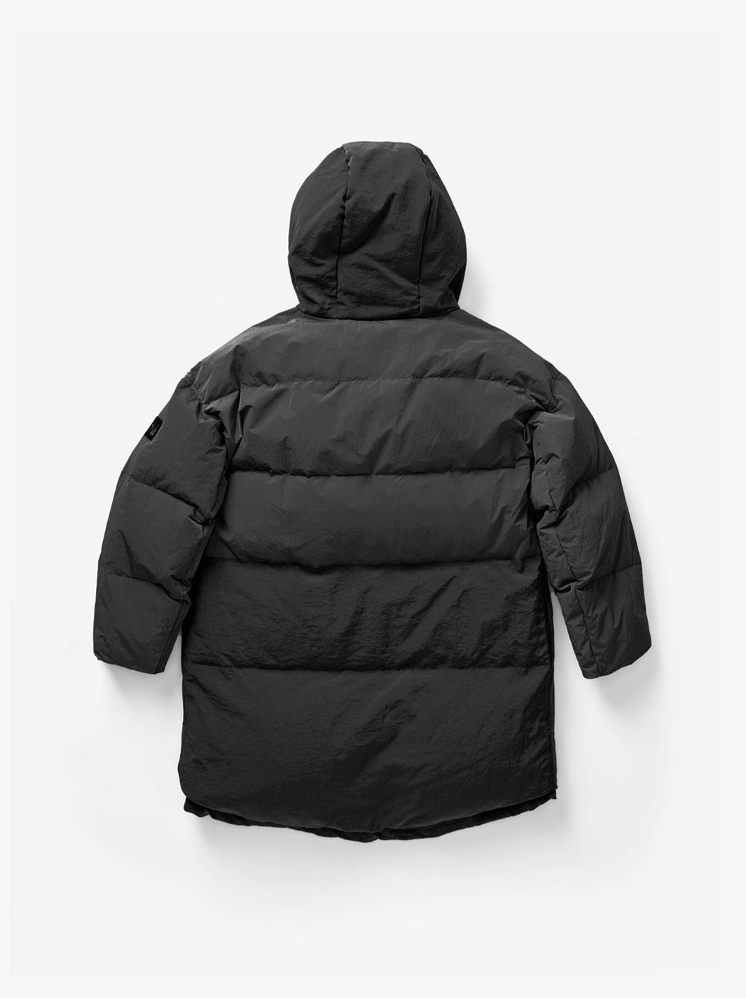 Long Down Puffer Jacket - Black