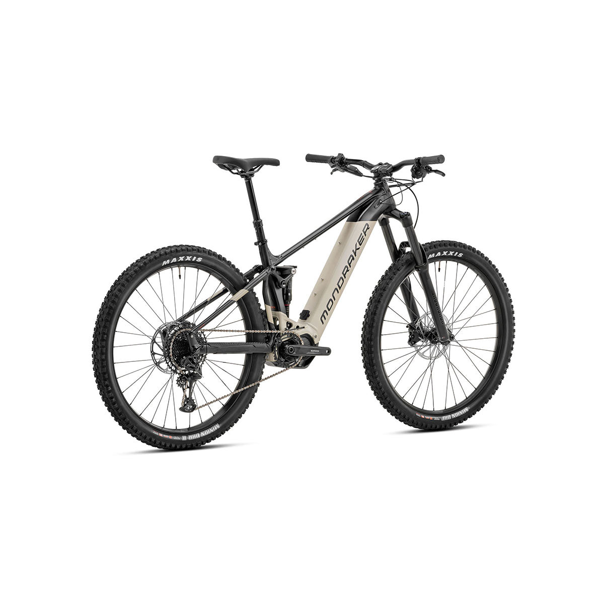 Mondraker DUSK (SE) Electric Mountain Bike - Black-Desert Grey-Orange