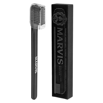Marvis Black Toothbrush - Luxurious Italian Design with Medium Bristles